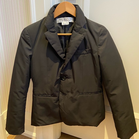 Comme Des Garcon fitted puffer padded down blazer jacket - Picture 2 of 8